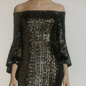 Sea glass Selena off shoulder dress